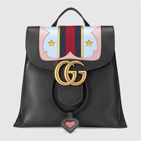 gucci marmont尺寸|Gucci Marmont leather backpack.